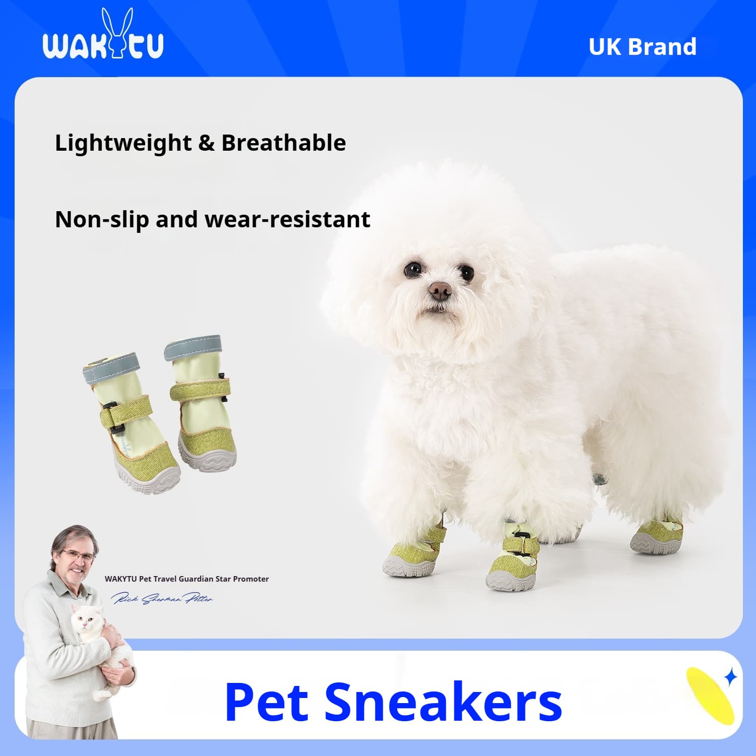 Sapatos Para Animais De Estimação , 1 Pacote Cães Pequenos , Botas De Malha Respirável , Reflexivas , Antiderrapantes ,
