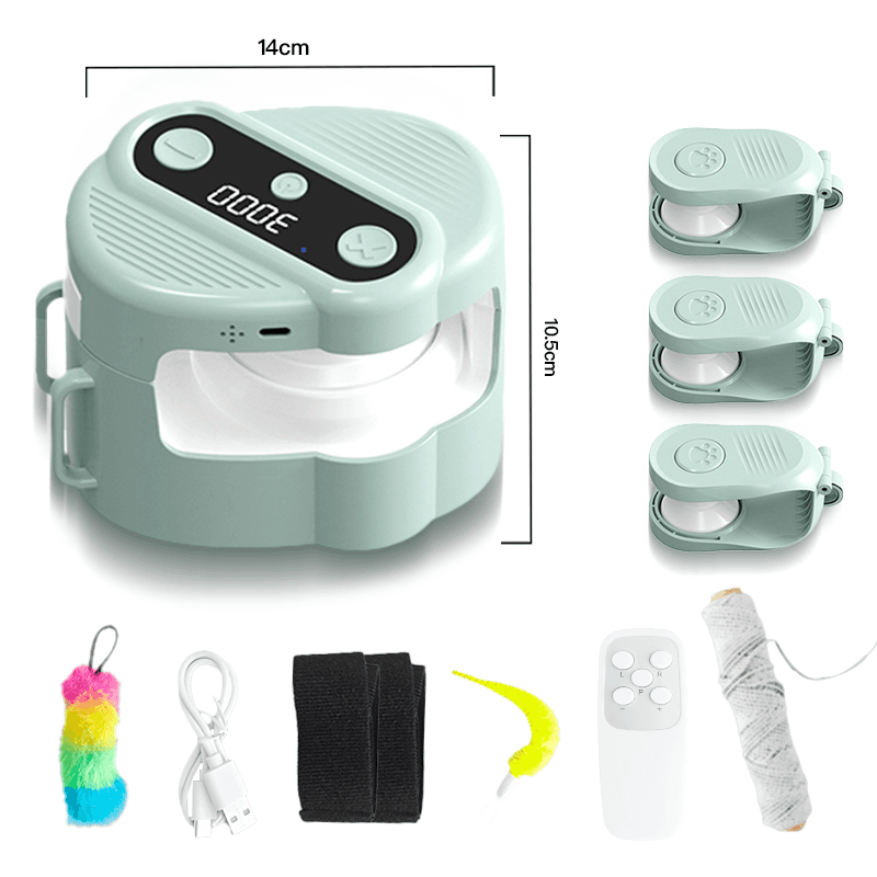 Brinquedo Interativo para Gatos com Controle Remoto, Varinha de Penas Automática com Múltiplos Modos para Gatos de