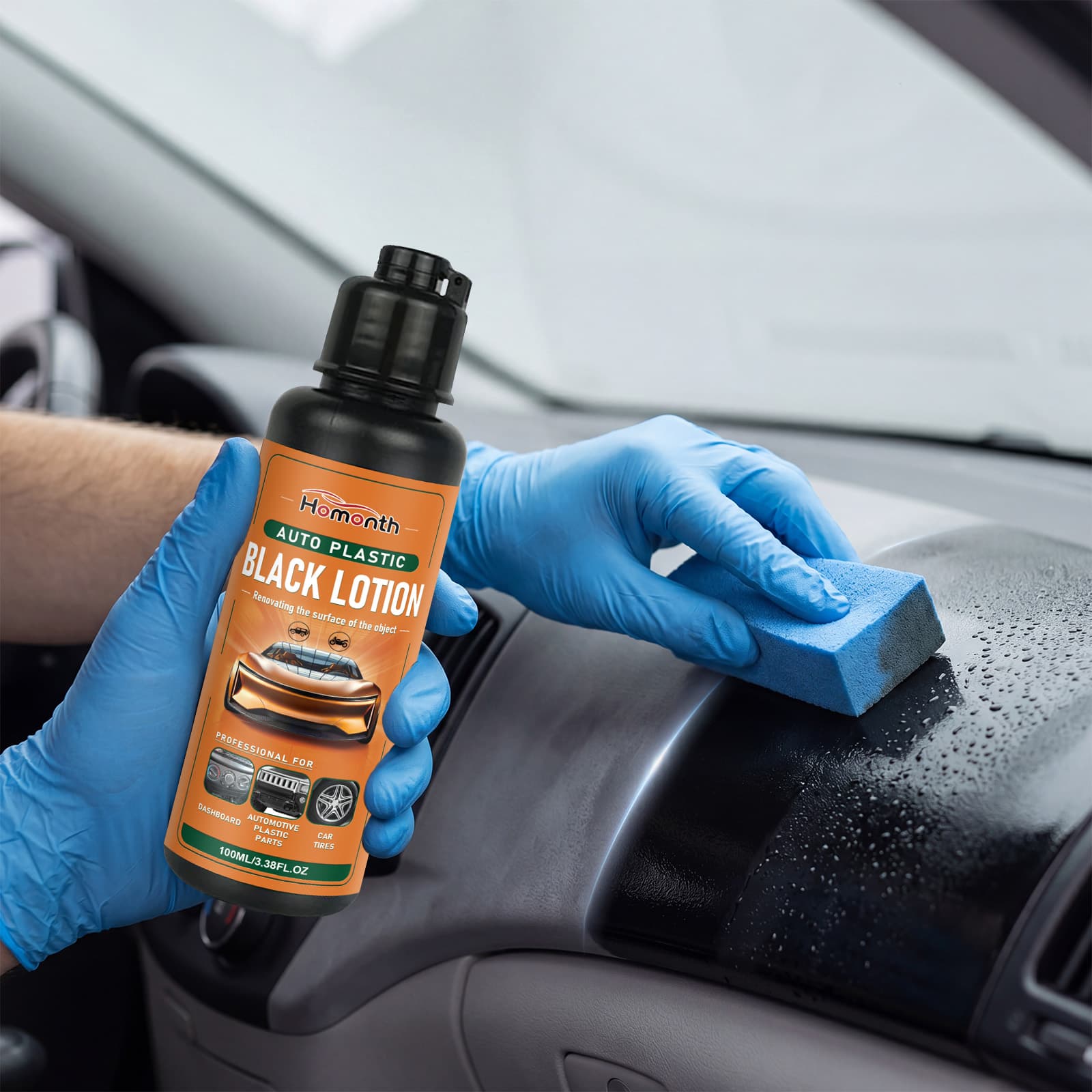 Restaurador Avançado de Plástico de Carro 100 ml – Revitaliza, Protege contra UV, Anti-Idade