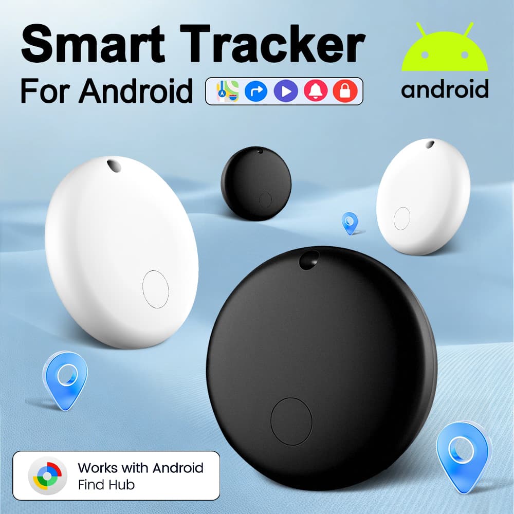 2/4 Pcs Android Smart Tag Rastreador Anti-Perda , Funciona Com Google Find Hub , Localizador De Itens De Distância Dista