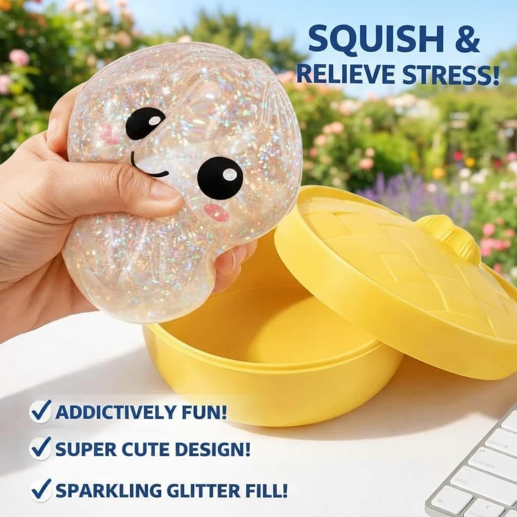 Bolinho Squishies Soft Rebound Squeeze Toy Antiaderente Hand Play Para Crianças Inverno