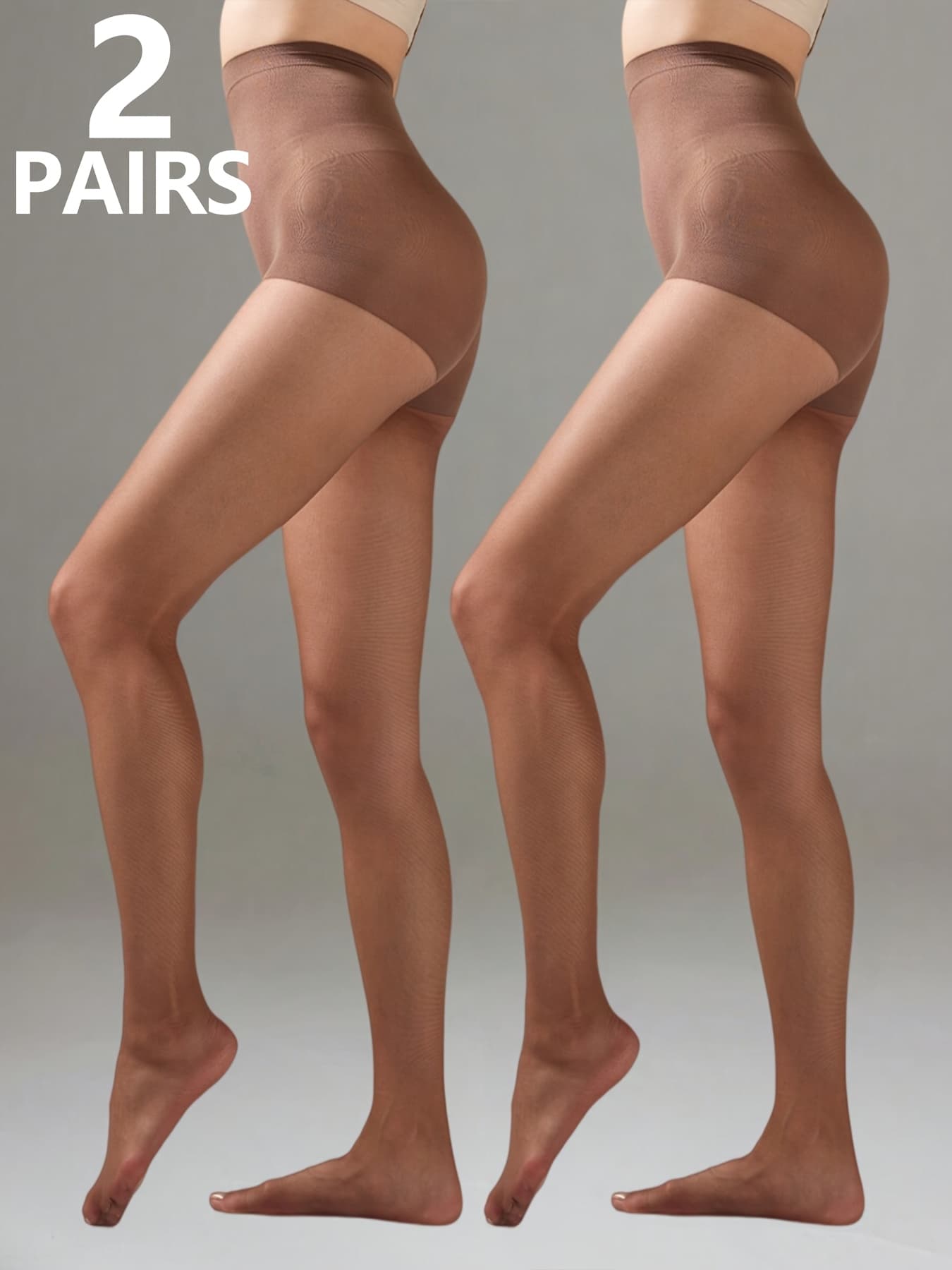 Meias-calças Sheer Look respiráveis para mulheres - meias-calças nude falsas leves - uso diário na primavera e no outono