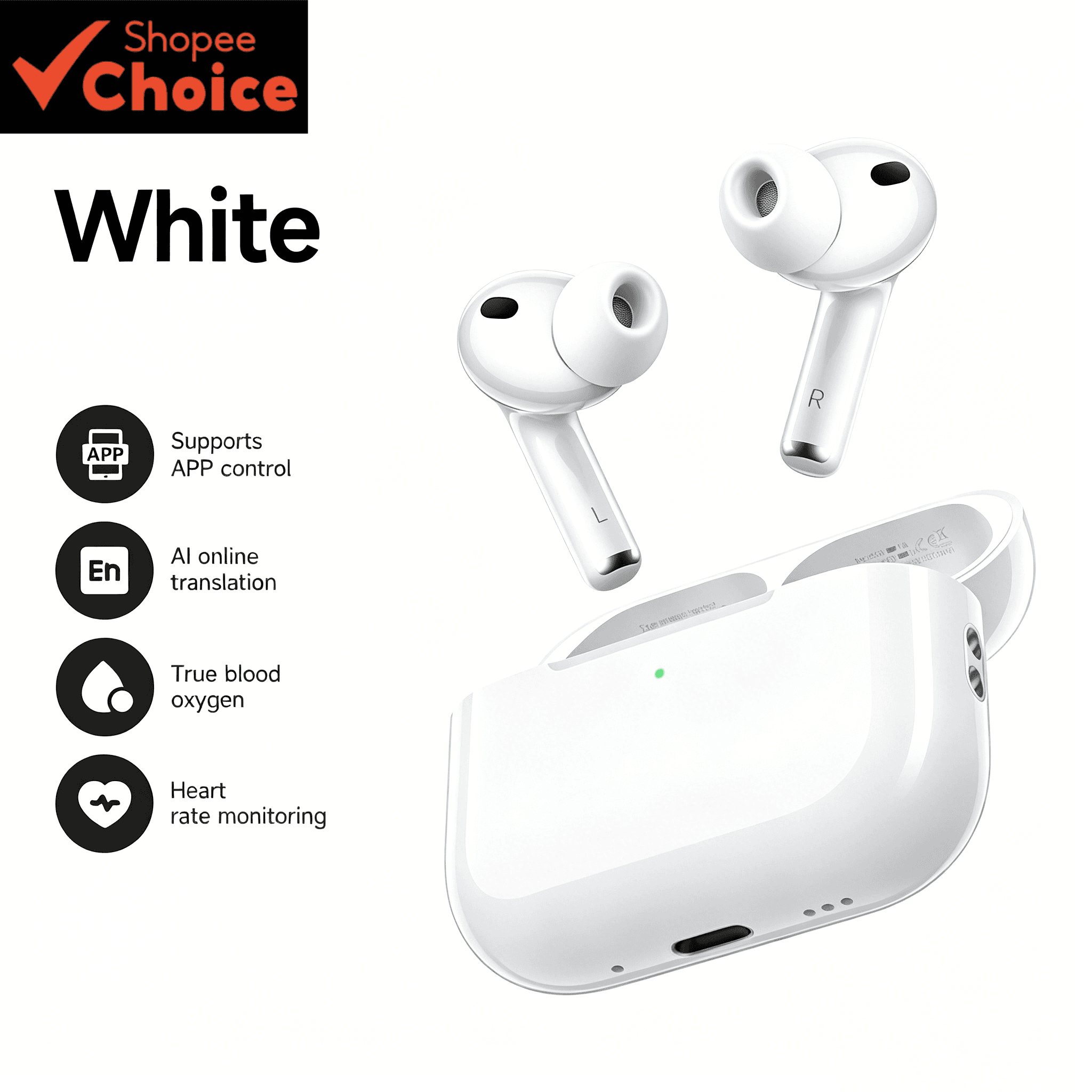 Fones de Ouvido Gen5th, Fones Bluetooth Esportivos, Fones Intra-Auriculares com Todas as Funções, Fones de Ouvido