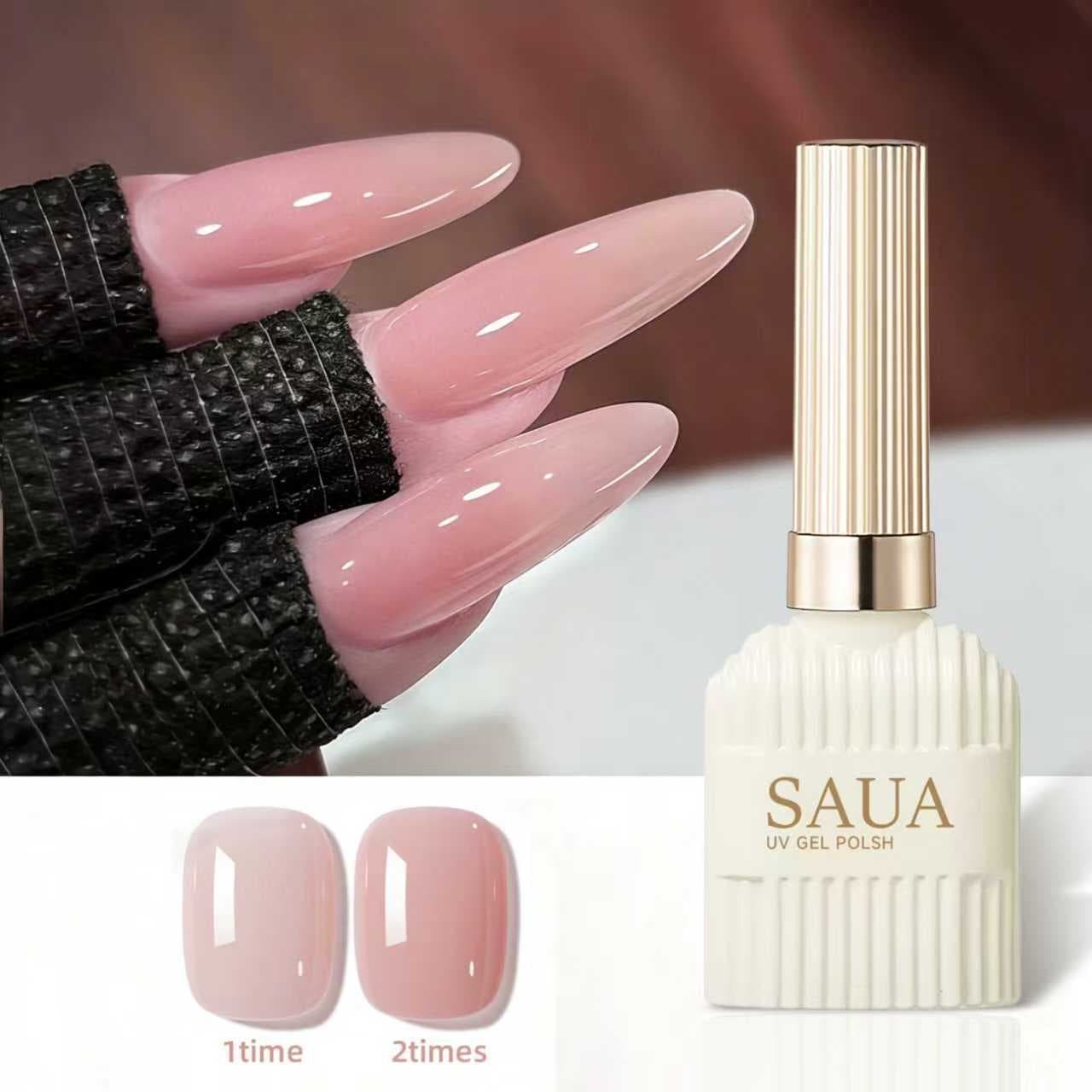 Esmalte em gel nude, esmalte transparente para unhas, esmalte em gel nude claro, DIY para fortalecimento e cuidado das