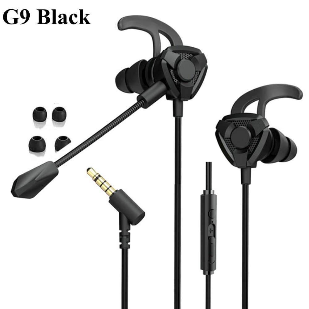 Fone De Ouvido Para Jogos De 3.5 Mm CS Intra-Auricular Com Fio E Redução De Ruído Microfone