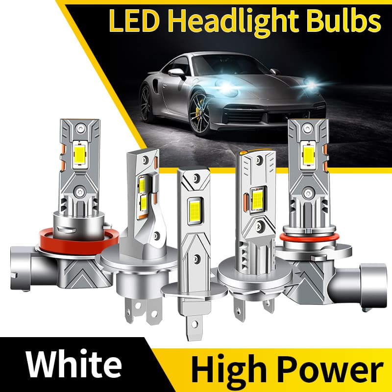 1/2 unidades Canbus Turbo Lâmpadas LED para farol 1:1 tamanho mini lâmpadas DRL H1 H7 H4 HB2 9003 lâmpadas LED para