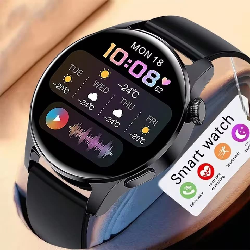 Relógios Inteligentes de Tela HD com Pulseira de Aço, Chamada Bluetooth, à Prova D’Água, para Homens, Esportivo e