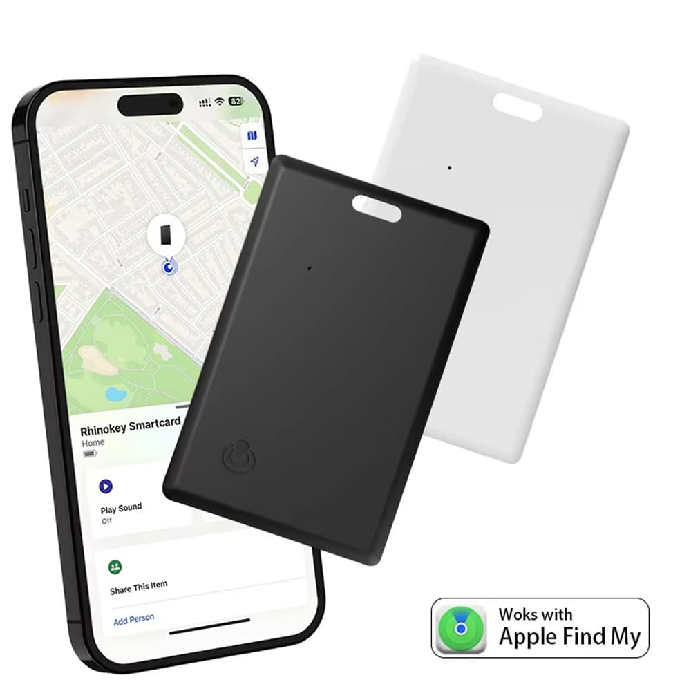 Rastreador de cartão, rastreador de carteira e tag inteligente compatível com iOS, projetado para objetos de valor como