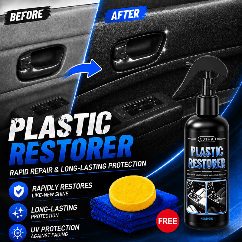 Restaurador de Plásticos Preto Brilhante para Painel