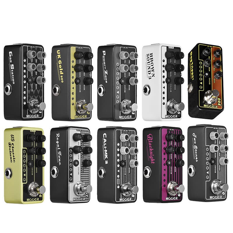 Pedal De Efeito De Guitarra MOOER Micro Preamp Com True Bypass Modelagem Digital Tom De Amplificador Clássico Para Estúd