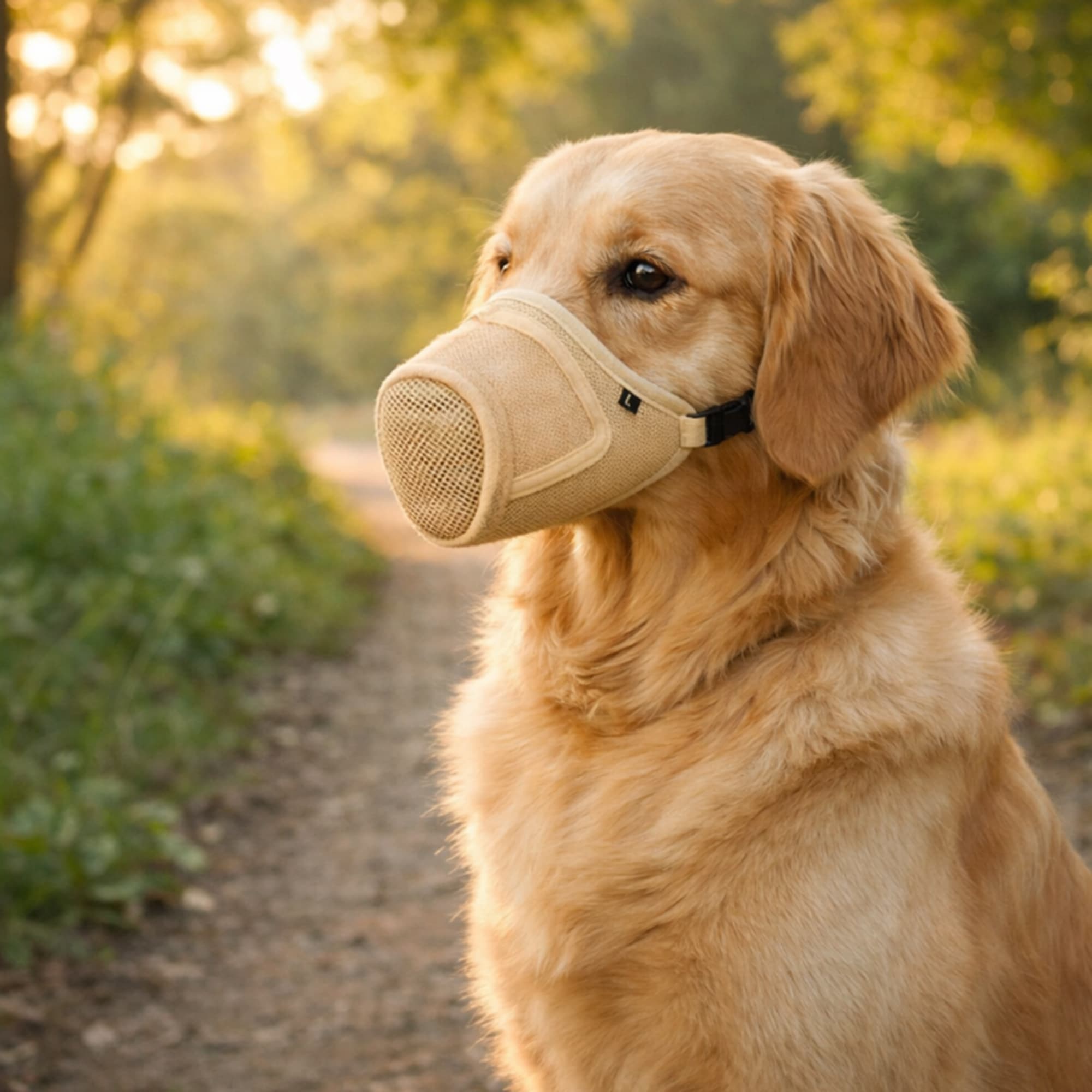 Focinheira para cachorro, máscara antimordida e antilatido, para cães pequenos e grandes, dispositivo confortável para