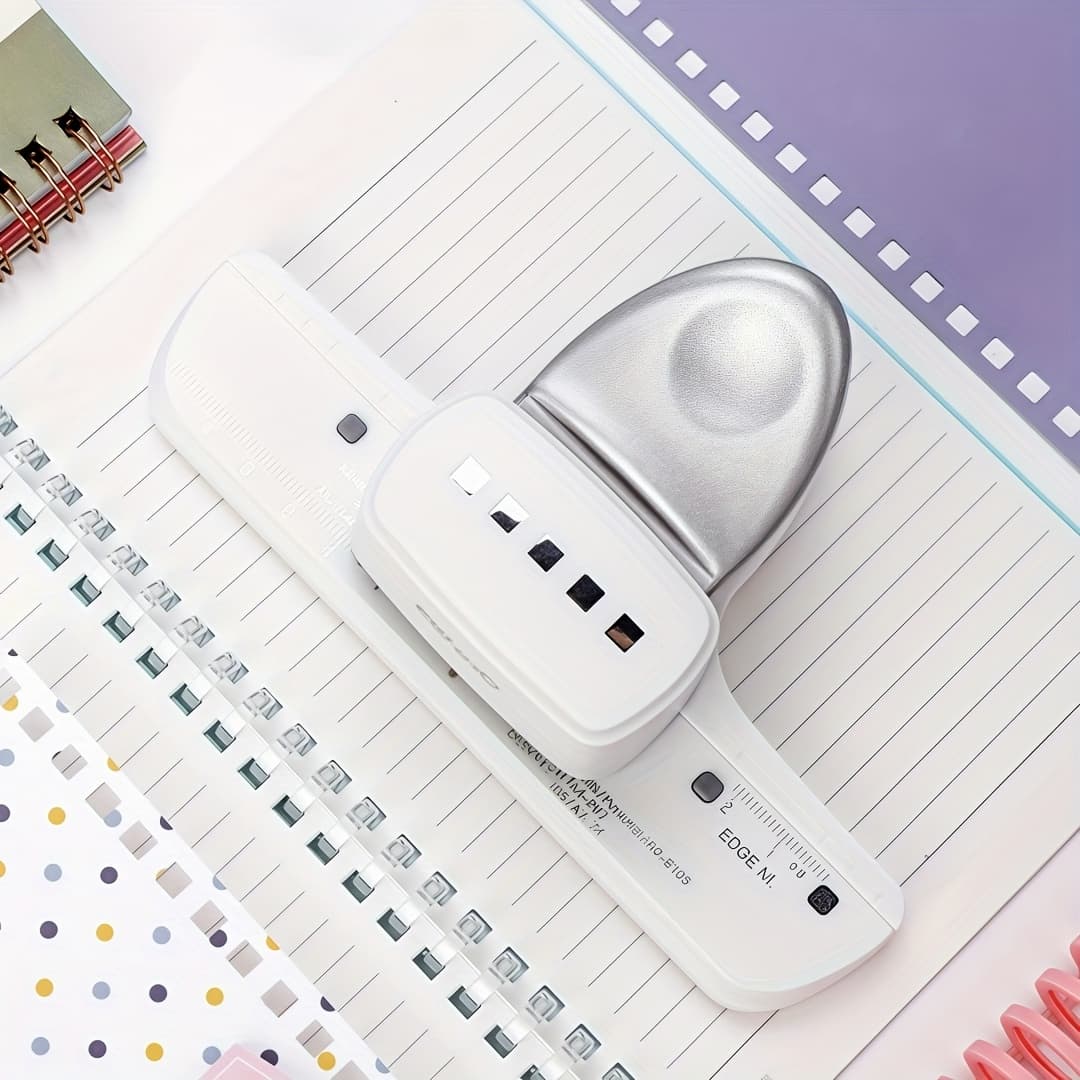 KW-triO Perfurador de Papel Quadrado Premium 5 Furos | Furador Manual para Encadernação, Faça Você Mesmo, Caderno de