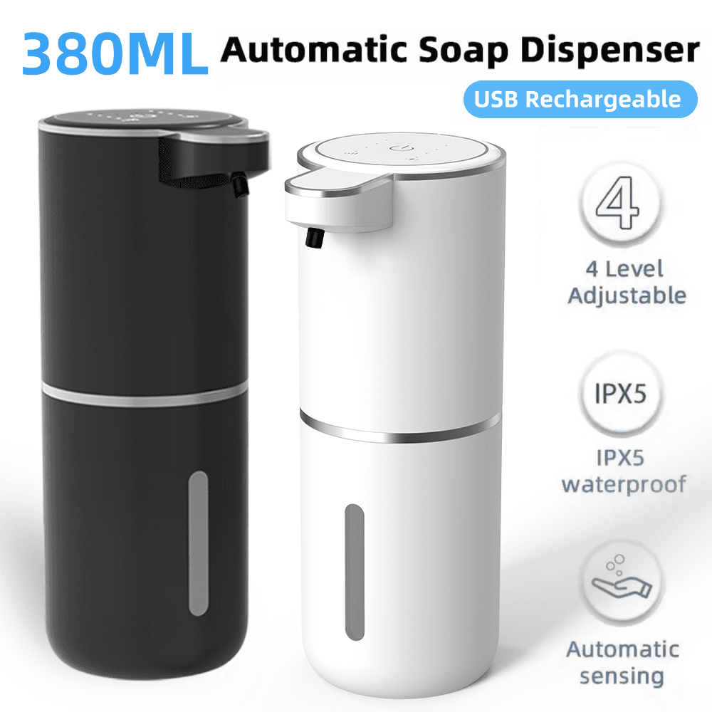 Distribuidor Automático De Sabonete Para Pia Sem Toque , Dispensador Inteligente Recarregável De Espuma E Líquido USB Co