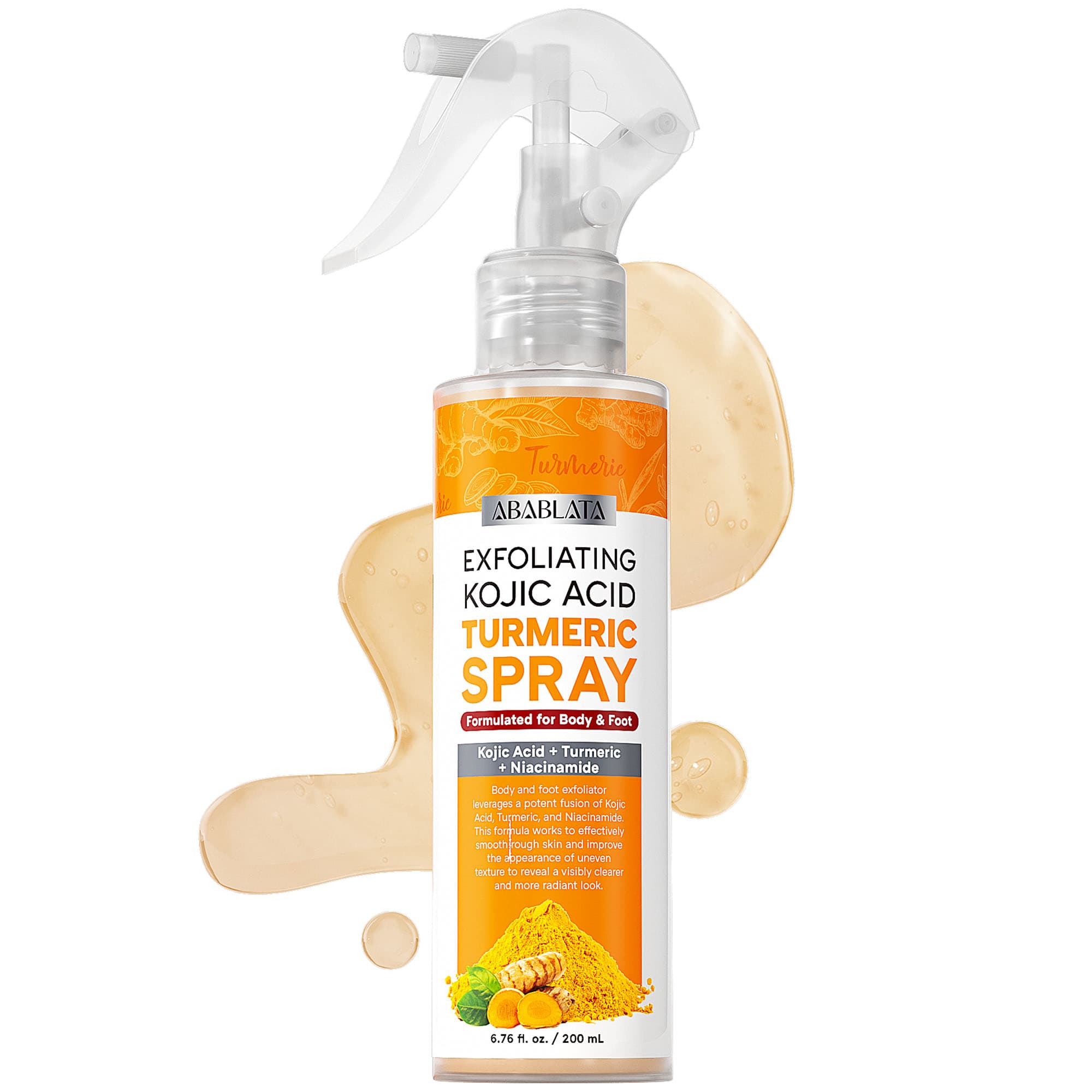 Esfoliante Corporal em Spray Peel Shot com Ácido Kójico e Cúrcuma 6,76 fl.oz - Esfoliante Corporal com AHA, PHA e