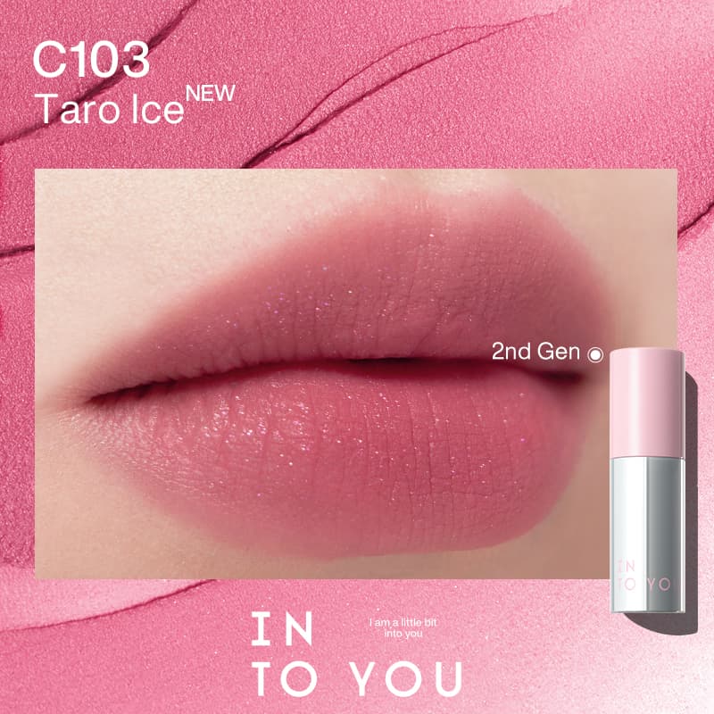 INTO YOU Batom Airy Lip Cheek Mud Extra Suave Hidratante & Textura Leve Maquiagem de Longa Duração