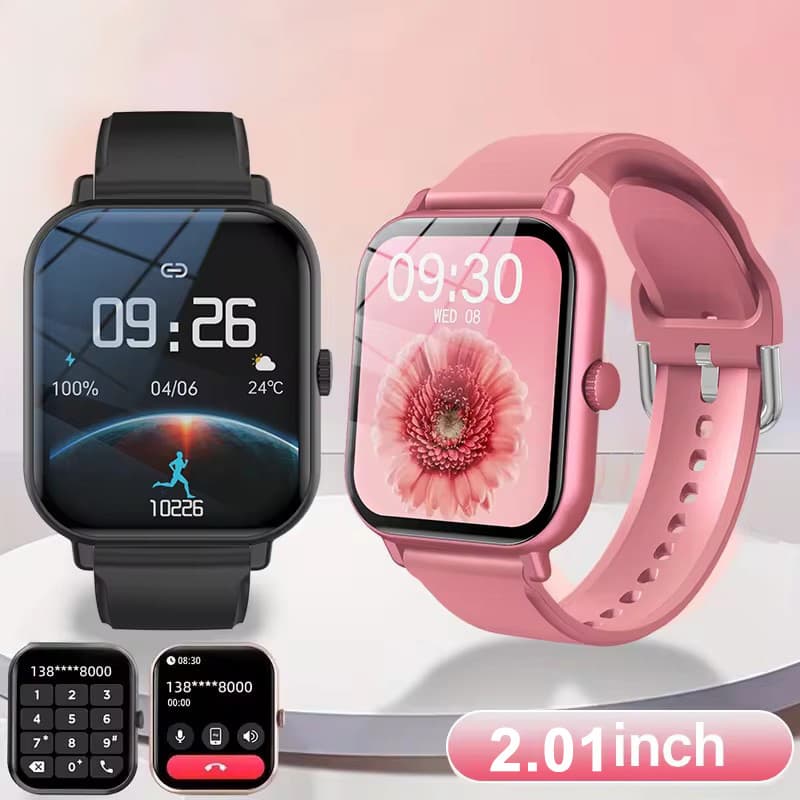 Novo Smartwatch Relógio Inteligente Das Mulheres Dos Homens Tela De Toque Completa Rastreador Sono Bluetooth Falando Esp