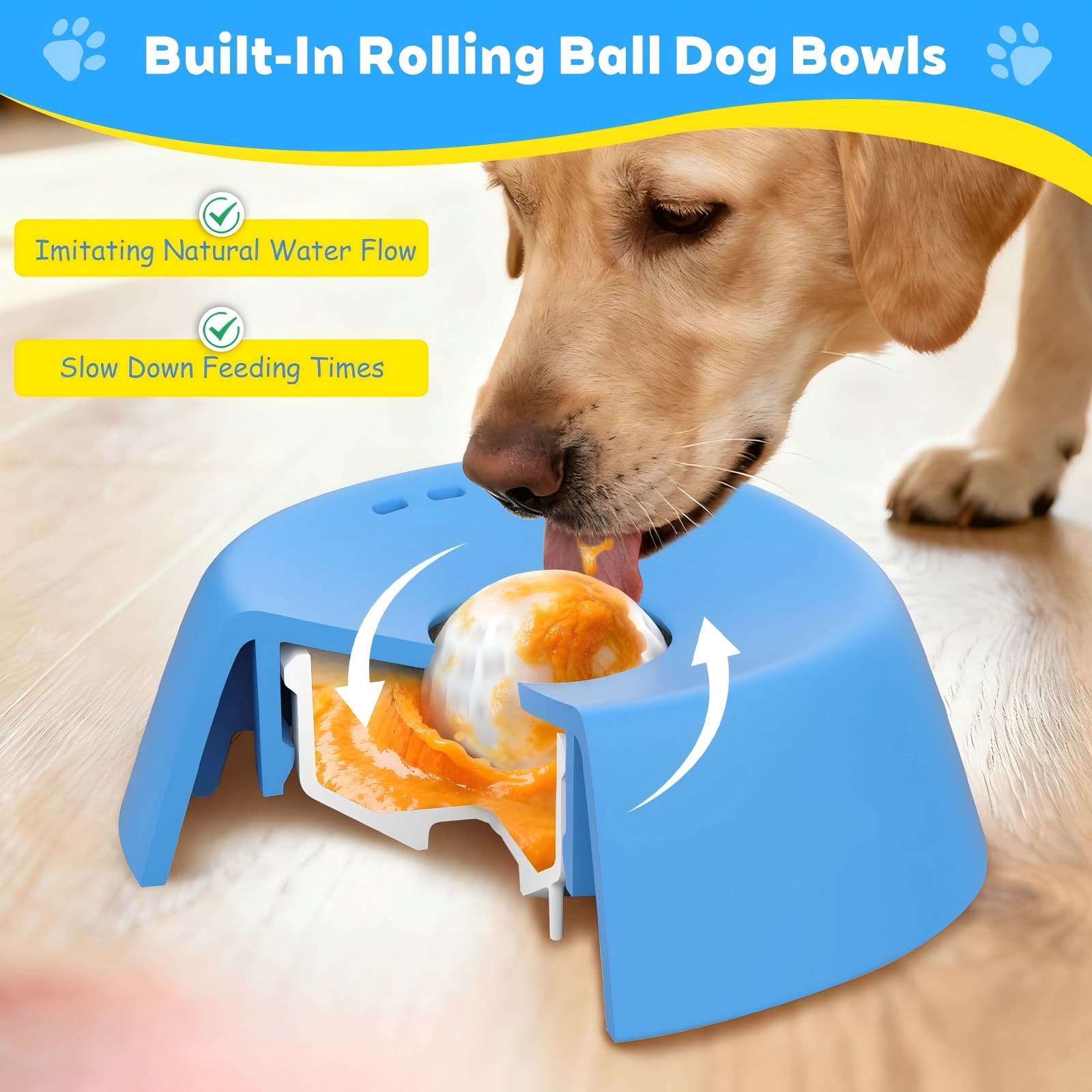 Tapete lambedor calmante para cães, tapete lambedor de silicone com base de sucção, tigela de comedouro lento para