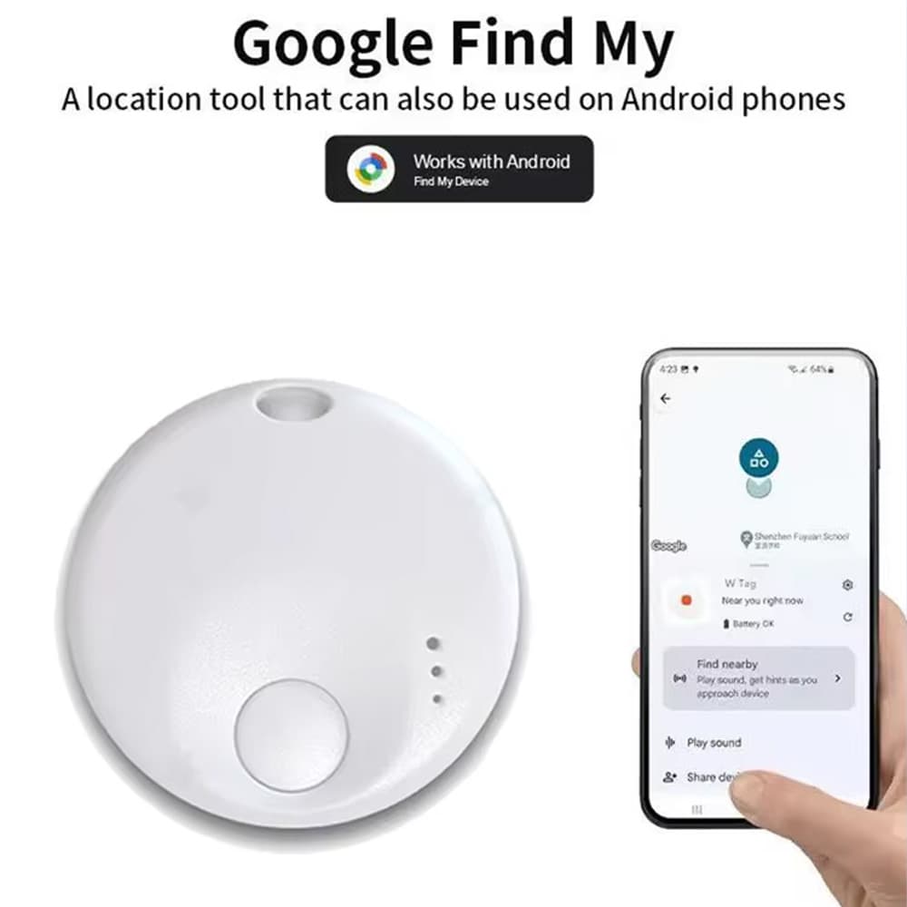 Rastreador Bluetooth para Android & Tag Inteligente: Encontre Carteiras, Chaves, Bagagens, Motos & Animais de Estimação;