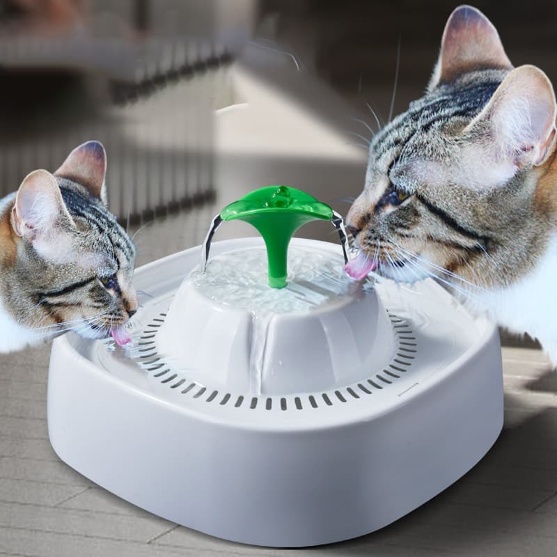 Fonte de água para gatos de grande capacidade de 1,3L, bomba ultra silenciosa com filtro, bebedouro de água fresca
