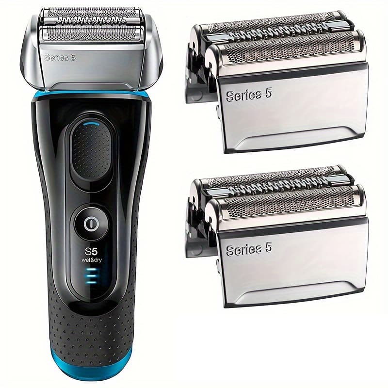 Cabeça de barbear 52S para máquina de barbear elétrica Braun S5, substituição a seco e úmida, folha e cortador 5190Cc