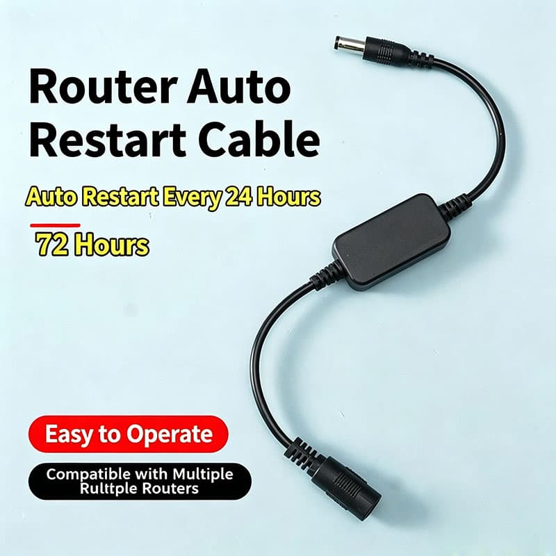 Conveniente Roteador Reinicialização Cabo WiFi Módulos De Tempo Evitar Congestão
