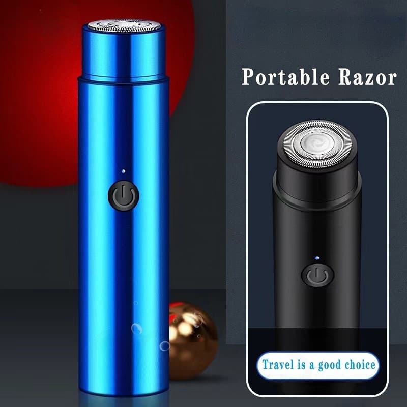 Barbeador Elétrico Mini Recarregável Masculino, Depilador Facial Portátil, Barbear Suave