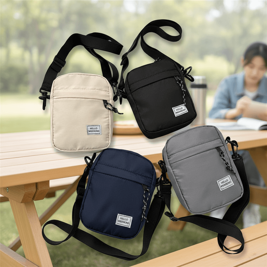 Mochila masculina leve e moderna - bolsa tiracolo casual