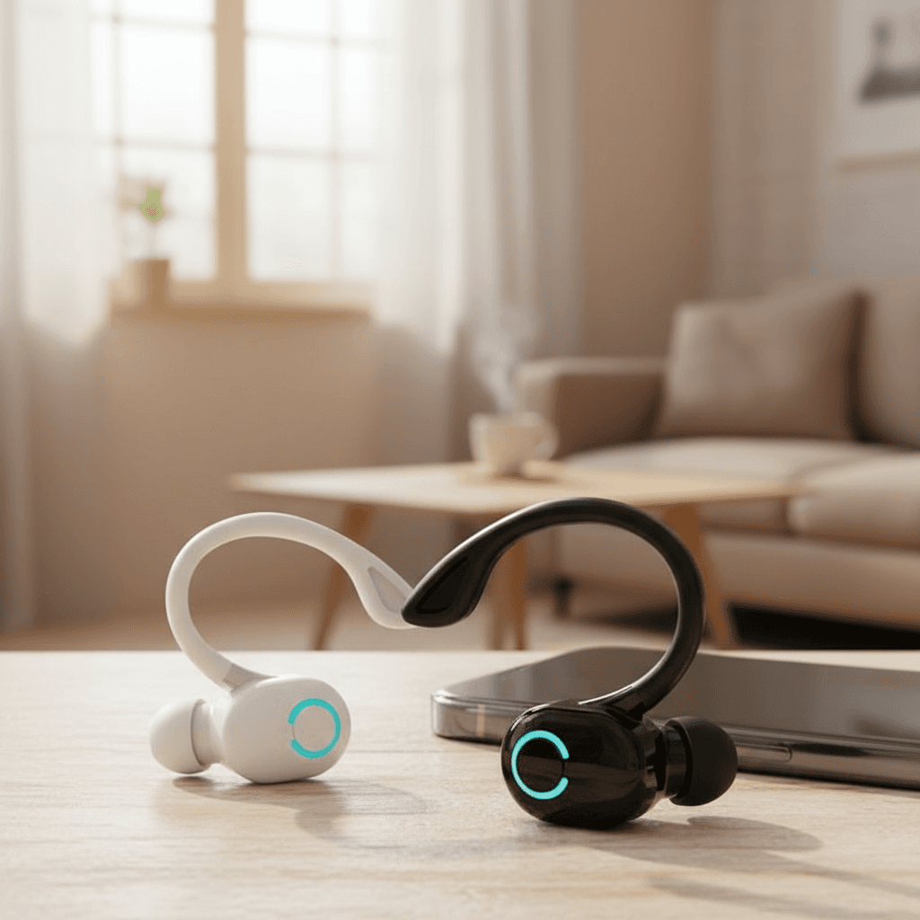 S10 Mini Fones de Ouvido Bluetooth Sem Fio Pretos, Toque Estéreo, Fone Único à Prova d'Água para Esportes com Microfone