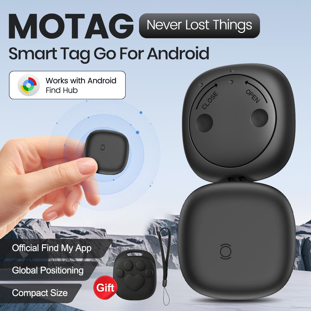 Nova Tag Rastreadora Inteligente Bluetooth funciona com o Google Android Find Hub, rastreador portátil mini para carros,