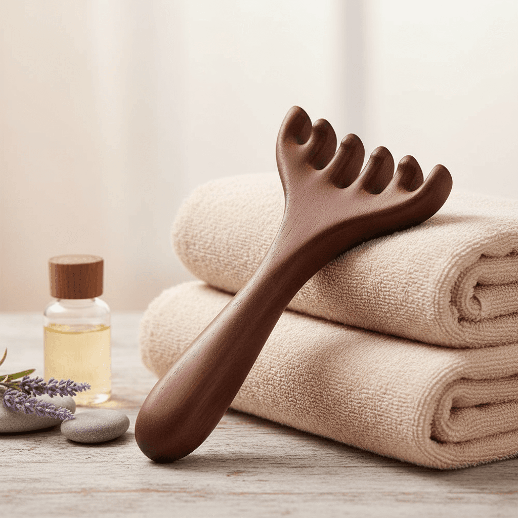 JBMBHC Massageador de Cabeça Gua Sha para Manutenção dos Cabelos e Redução do Estresse