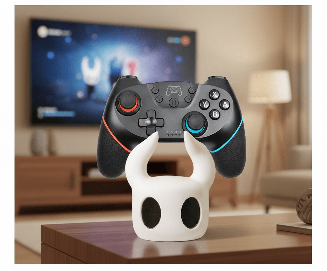 Suporte Multi-Console para Gamepad para PS4 PS5 Switch XBOX Suporte para Exibição de Controladores Design Hollow-Knight