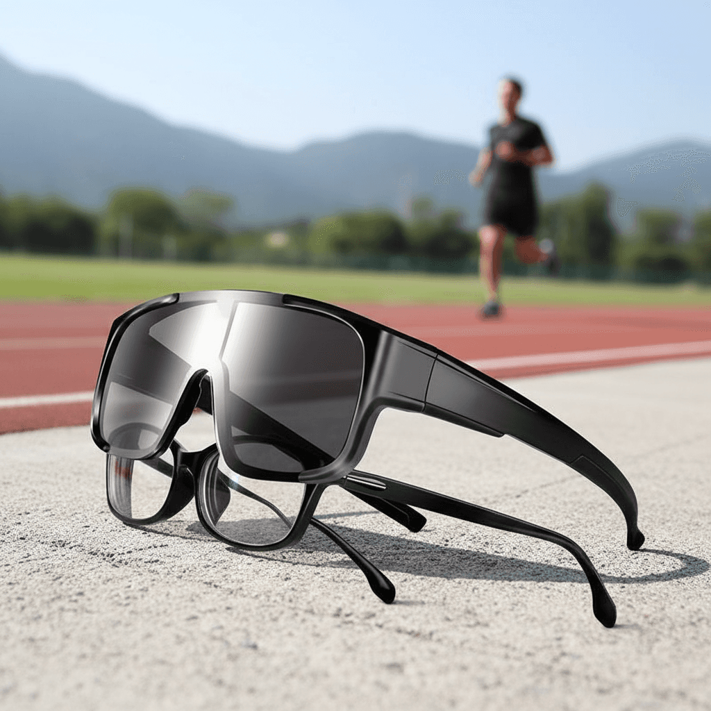 Óculos de Sol Esportivos para Ciclismo com Lente de Grau - à Prova de Vento para Homens e Mulheres