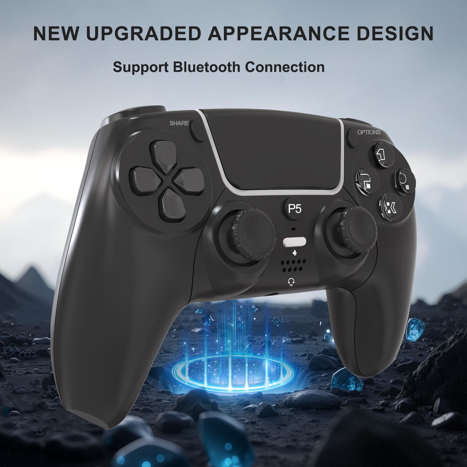 Suporte para Controle de Jogo Sem Fio GAMINJA, Acessórios para Jogos Gamepad Compatível com PC / Android / para Controle