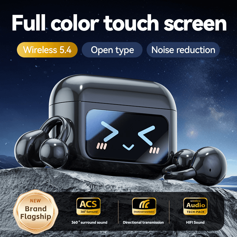 Fones de ouvido sem fio Bluetooth com cancelamento de ruído, fones para jogos, fone HiFi, bateria de longa duração,
