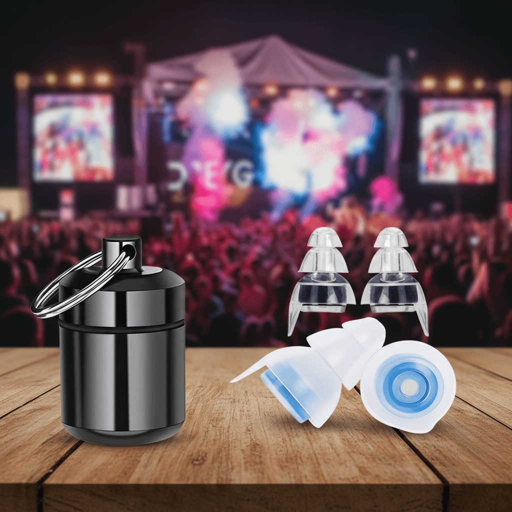 Protetores auriculares reutilizáveis de alta fidelidade para concertos, músicos, festivais, DJs, boates, bateristas,