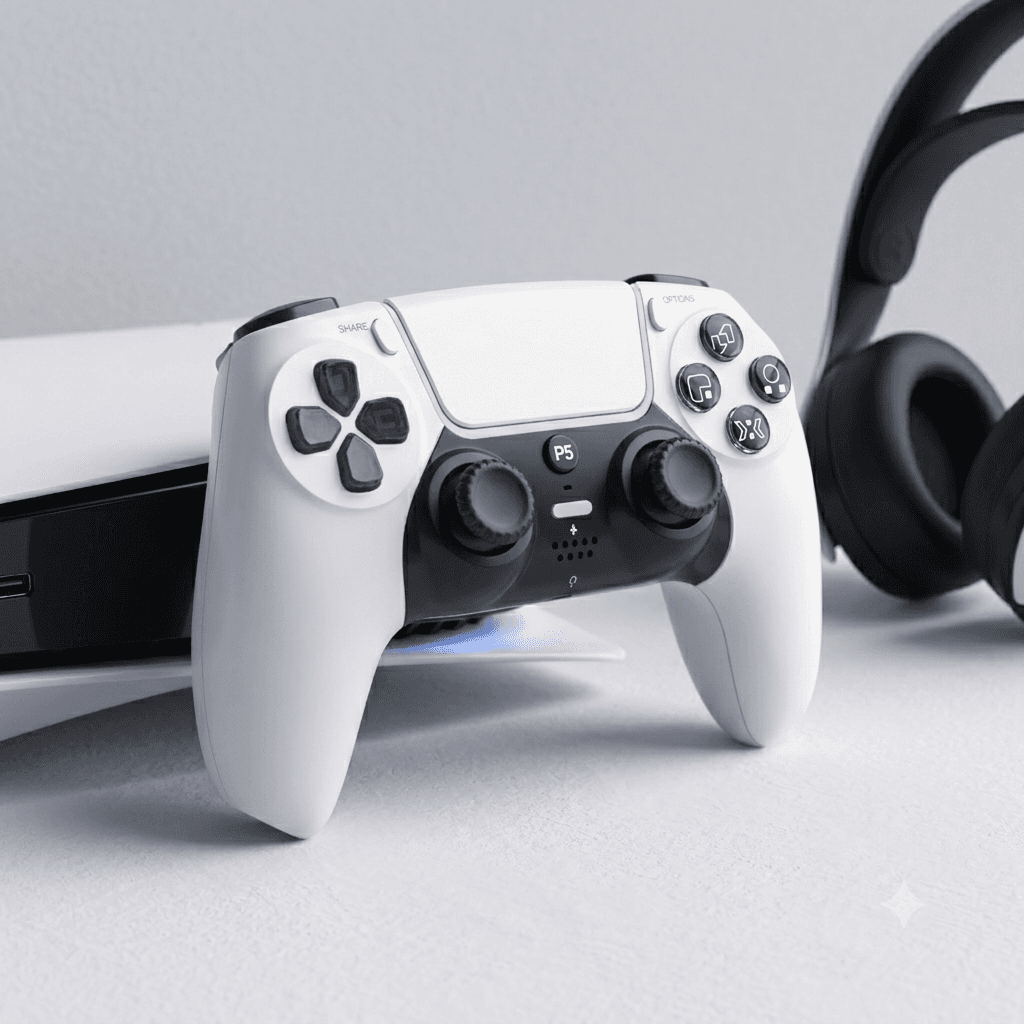 GAMINJA P50 Suporte de Controle Wireless para Jogos Acessórios Gamepad para PC / Android / para Controle PS5