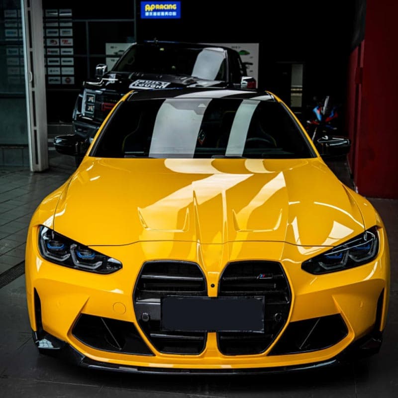 Adesivo Decalque Autoadesivo De Rolo De Vinil Amarelo Brilhante Para Liberação De Ar De Motocicleta De Carro