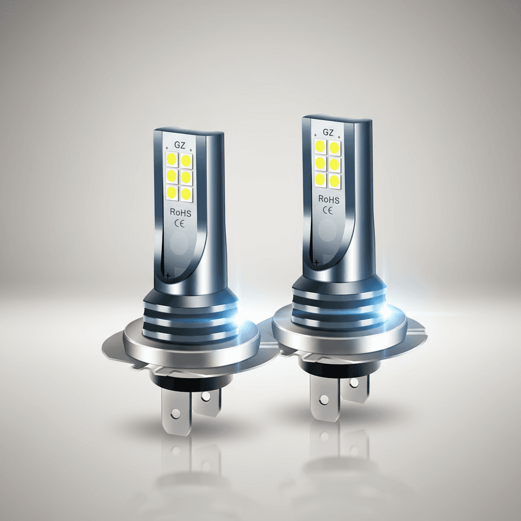 2pcs lâmpadas de luz de nevoeiro LED brancas 6000K H7 H4 H11 9005 9006 iluminação de substituição para carro