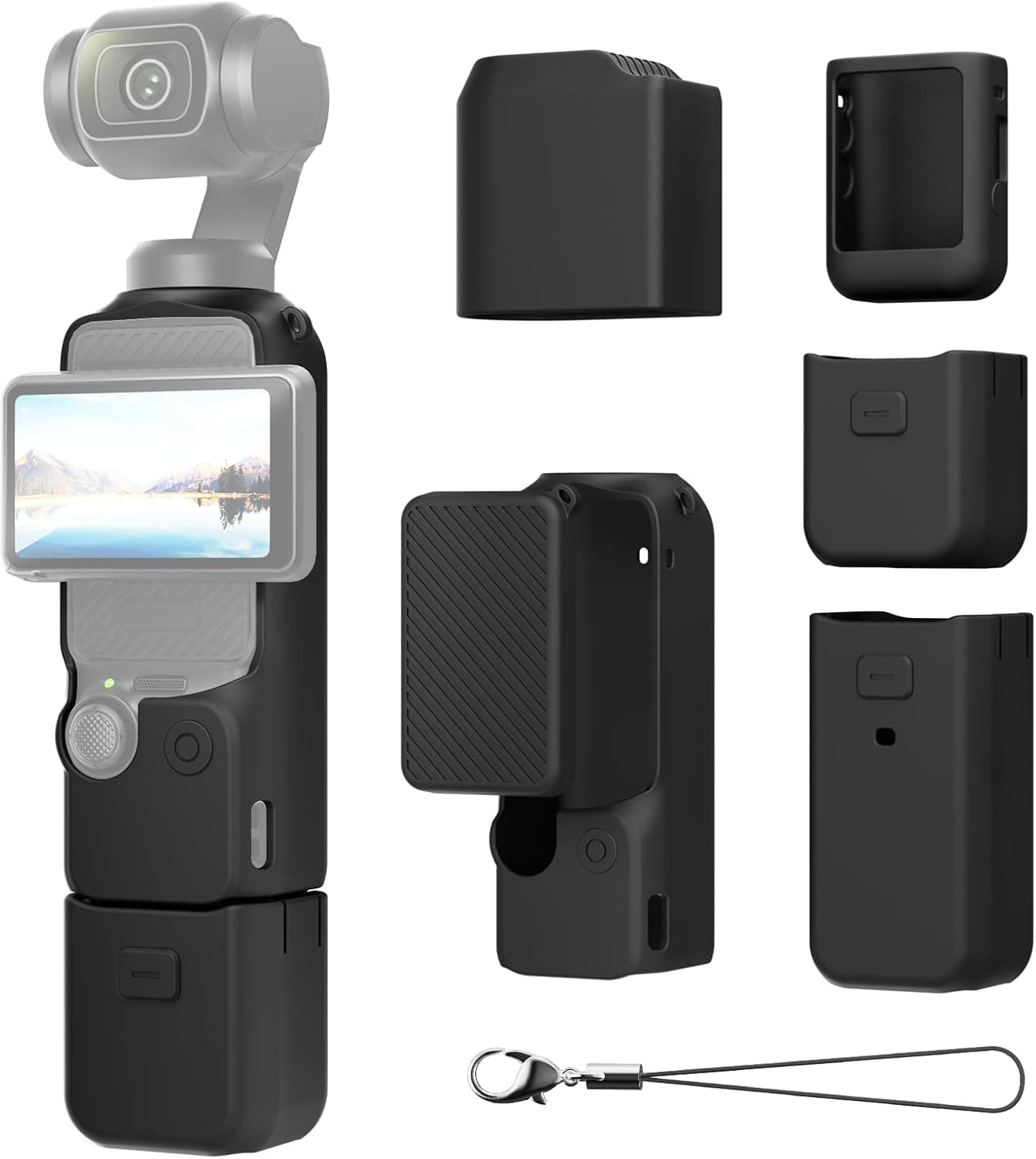Capa Protetora De Telefone Para DJI Osmo Pocket 3 Xtra Muse Microfone De Tela De Silicone Macio Uso Em Viagens