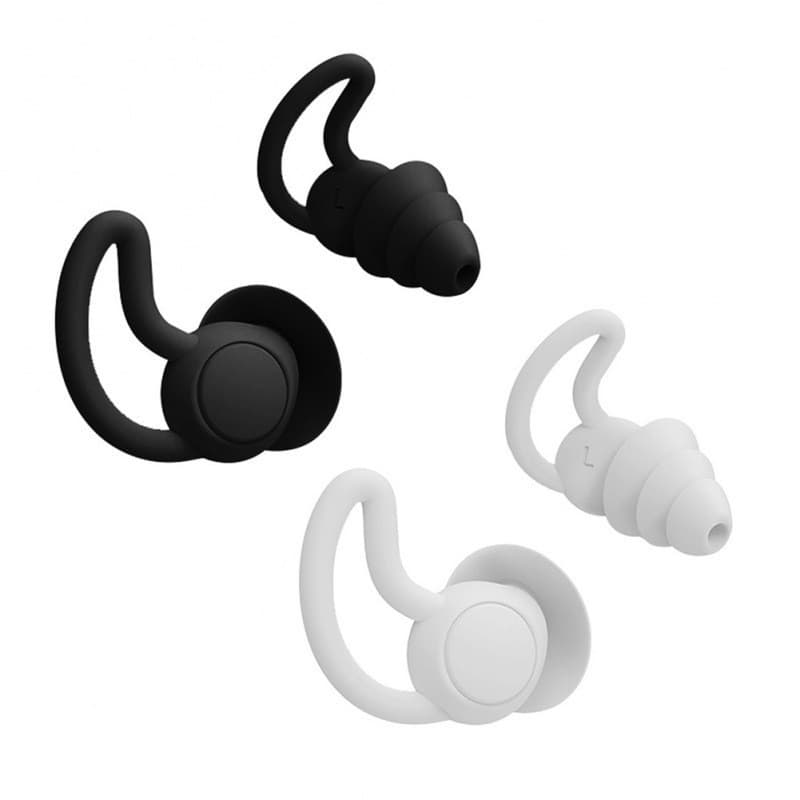 1 Par de Protetores Auriculares de Silicone com Redução de Ruído, Disponível em Várias Cores para Áudio e