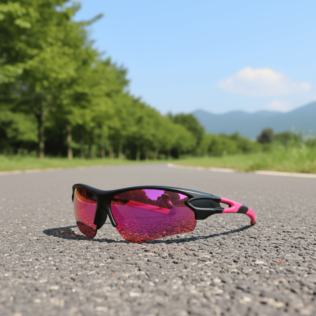 Óculos de sol esportivos ultraleves sem aro com lentes prismáticas UV400 para corrida, ciclismo, unissex, uso diário