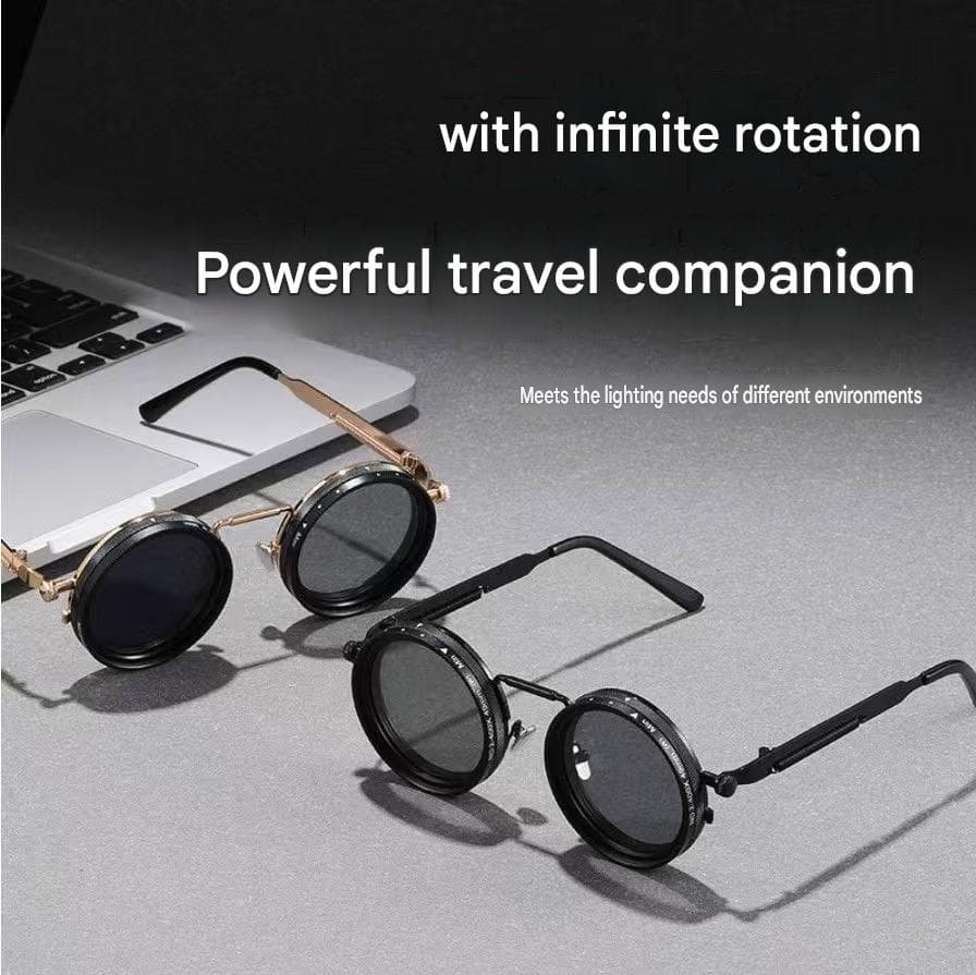 Óculos de sol polarizados com lentes fotocromáticas ajustáveis de ND2 a ND400, proteção UV, ideais para pesca