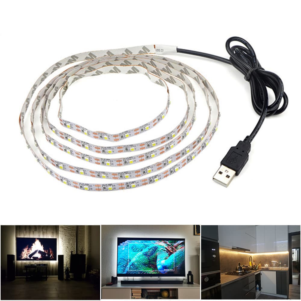 Fita de LED USB 5V para TV – Ideal para Decoração de Fundo