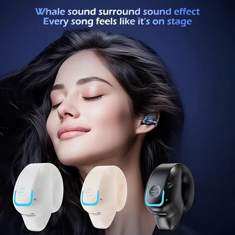GD28 TWS Fones De Ouvido Bluetooth Ear Clip Headset Com Microfone Redução De Ruído Leve Business Sports Game Earbuds HD