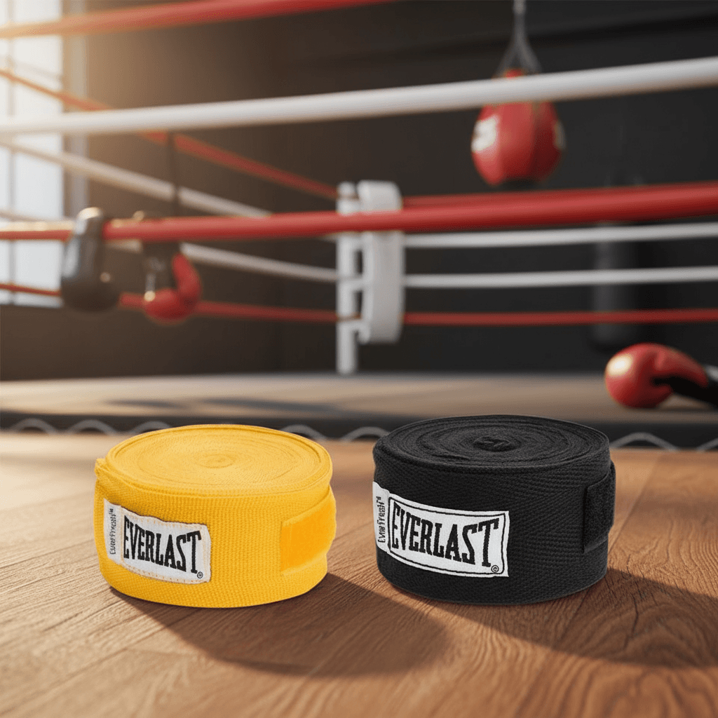 Everlast C2Pcs 1 Par de Bandagens de Algodão 3M 5M para Proteção de Mãos em Boxe e Esportes