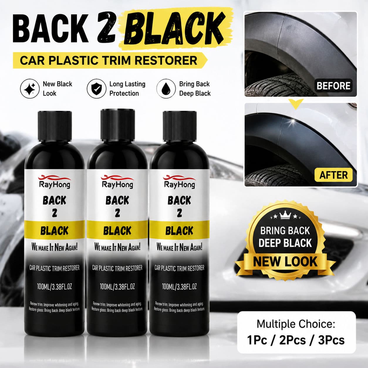 Cuidados De Acabamento De Plástico Avançado 100Ml Restaurador De Brilho Escudo Uv Repelente De Poeira Com A Superfície I