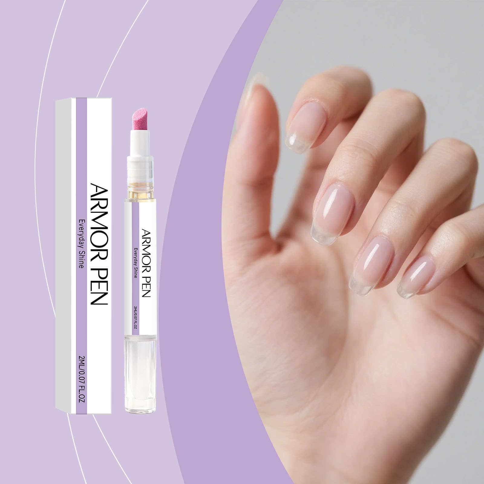 Caneta de óleo para cutículas das unhas 2 ml – caneta hidratante para unhas com escova macia, óleo nutritivo para