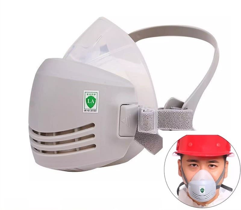 Máscaras De Gás-Spray Químico Em Material De Silicone Macio Filtros De Máscara Respiratória Reutilizáveis-Respirador De