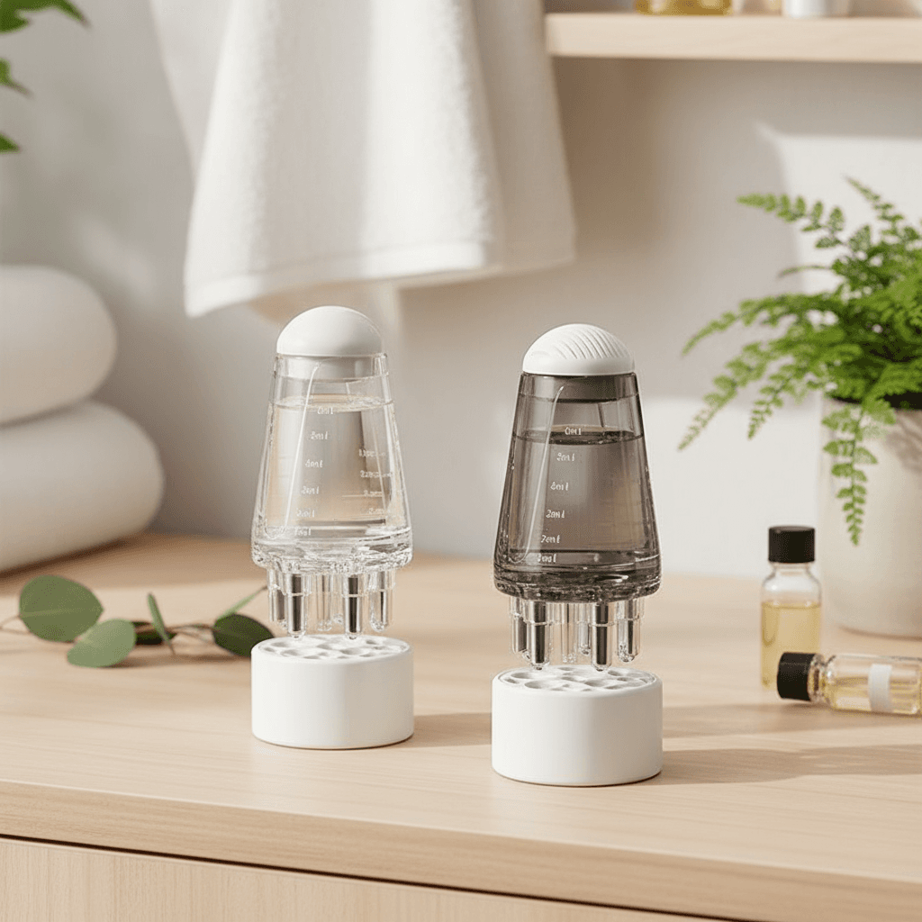 Pente Aplicador de Couro Cabeludo com Óleos Essenciais Portátil, Massageador Guia Líquido, Ferramentas para Cuidados