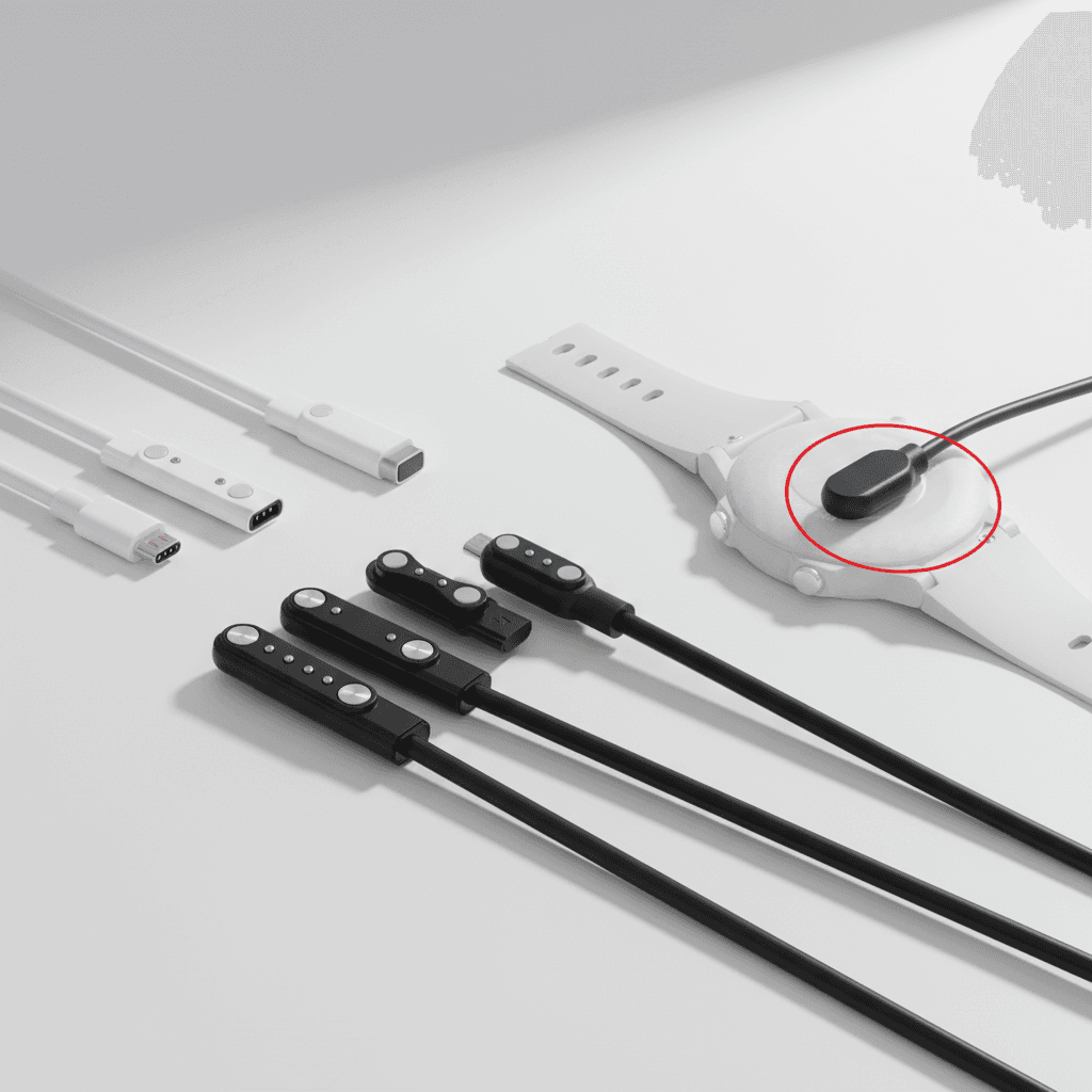 Cabo de carregamento USB magnético para smartwatch LS02 G9